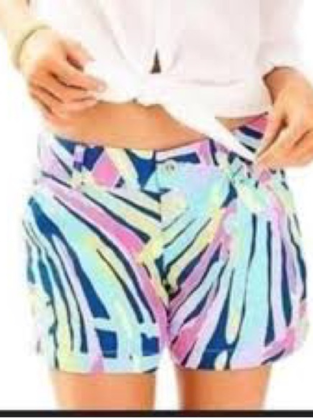 Lilly Pulitzer indigo Sea dreamin multicolored 5” Callahan shorts / Size 00